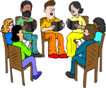 People in a group