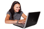 Woman using Computer