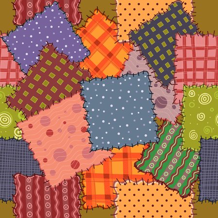 Quilt scraps of material.
