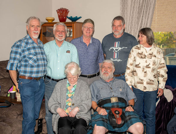 Carole and her brothers, John, Jimmy, and Dave and her 3 cousins, Terry, Geoff, and Lisa. At her family reunion.