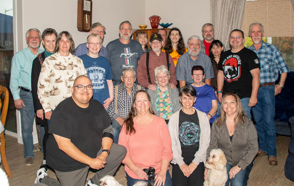 Group of 22 adults at Carole's family reunion.